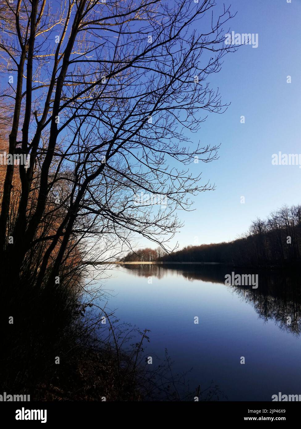 Santa Fe Reservoir / Panta de Santa Fe / Parc Natural Montseny, Catalogna Foto Stock