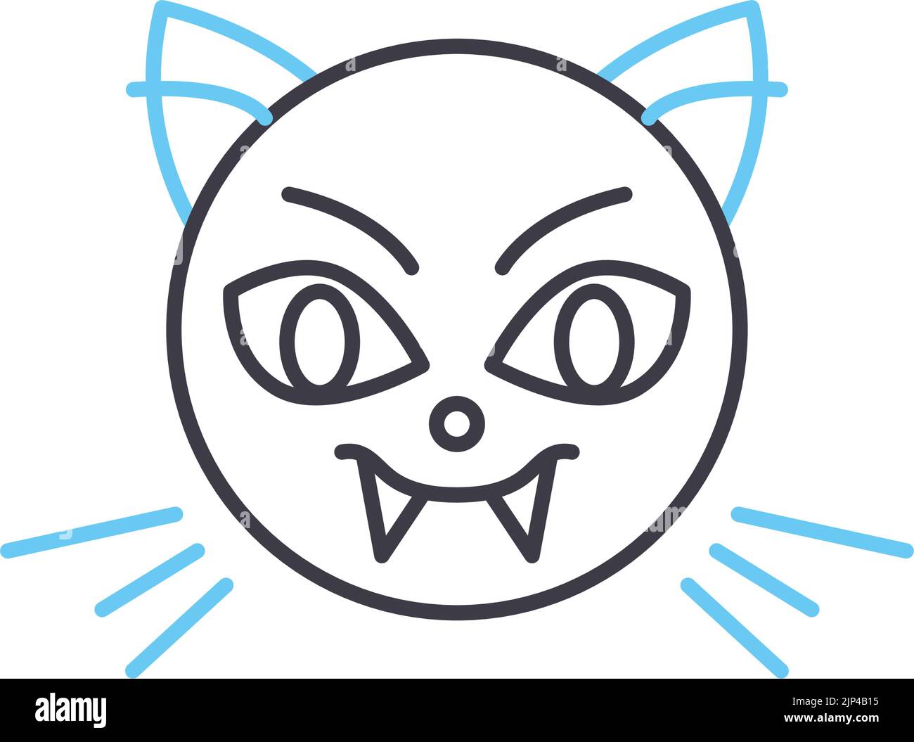 icona della linea ossea, simbolo del contorno, illustrazione vettoriale, simbolo del concetto Illustrazione Vettoriale