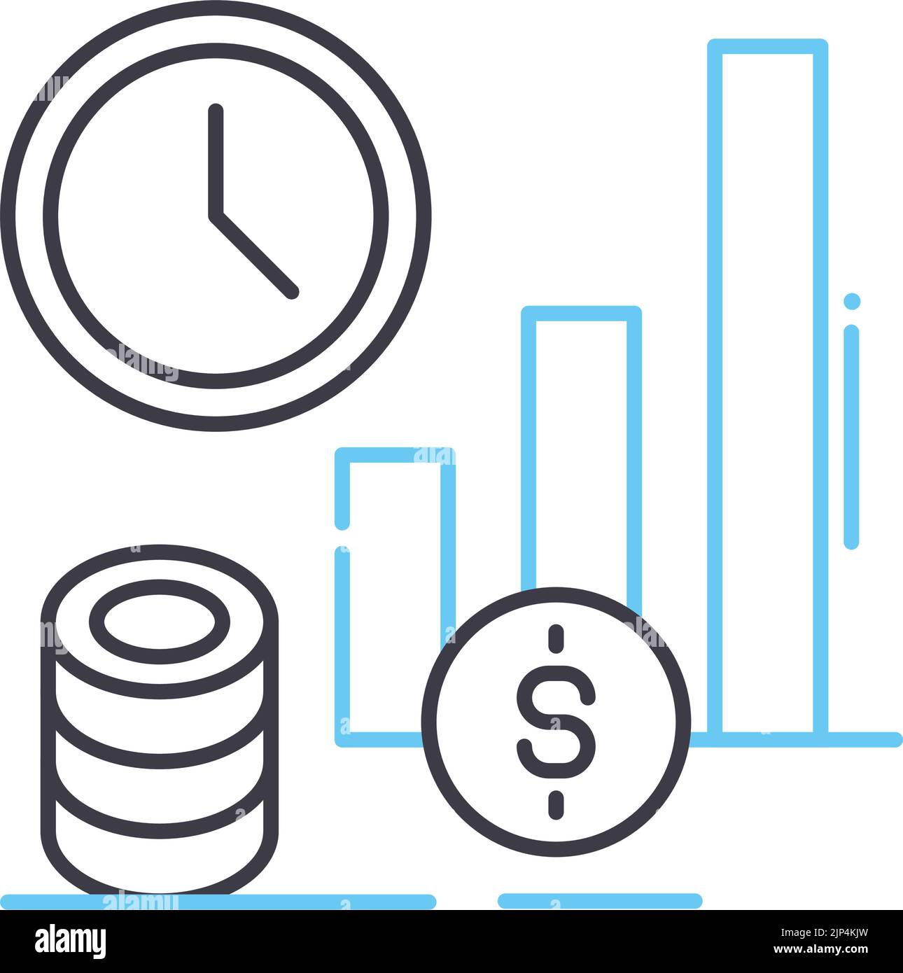 icona della linea, simbolo del contorno, illustrazione vettoriale, simbolo del concetto Illustrazione Vettoriale