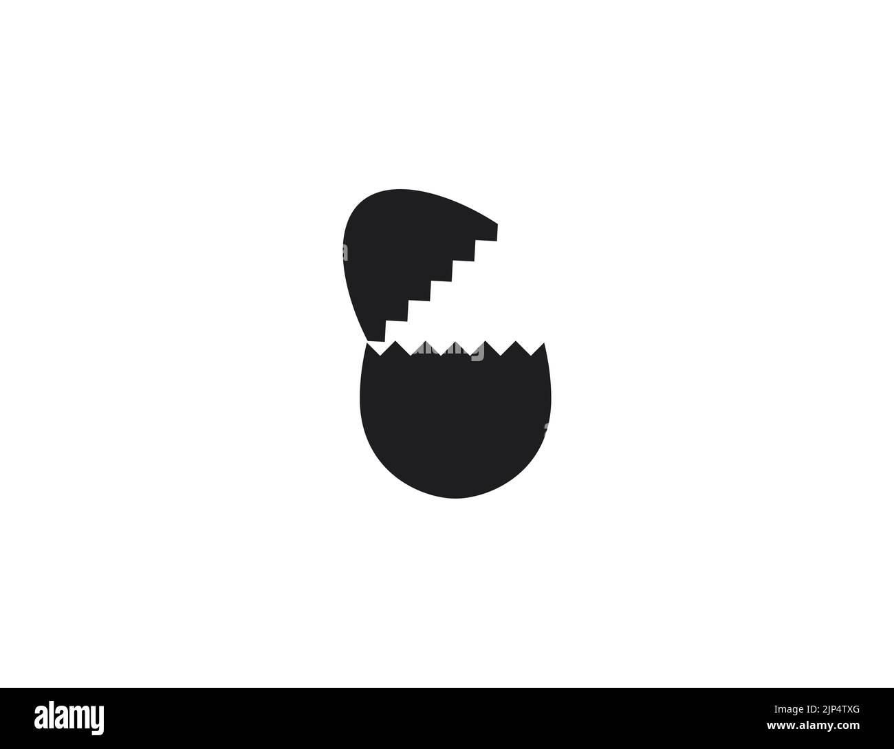 Uovo, icona uovo rotto. Illustrazione vettoriale. Illustrazione Vettoriale