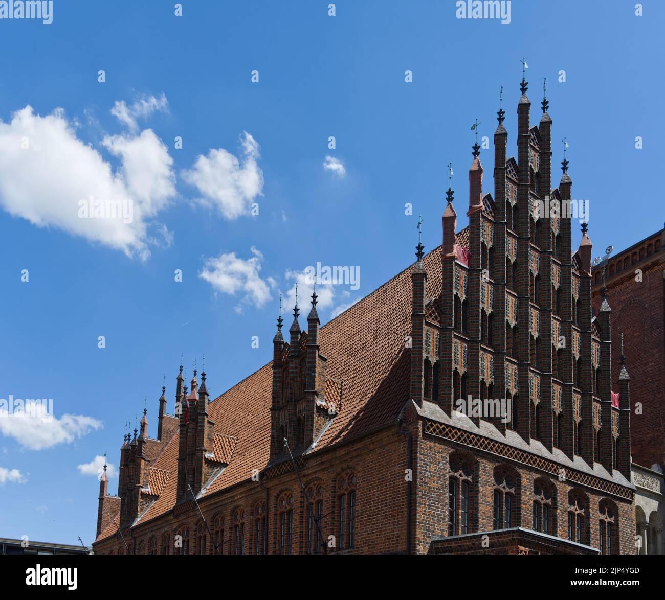Edificio storico ad Hannover (Hannover), Germania con bel tempo Foto Stock