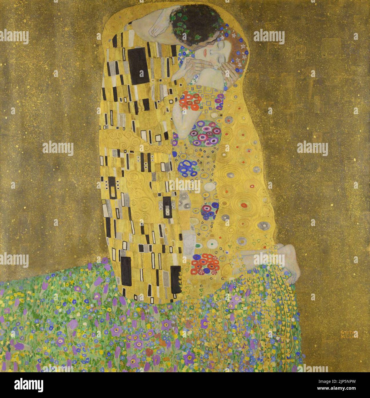 Il bacio - Gustav Klimt Foto Stock