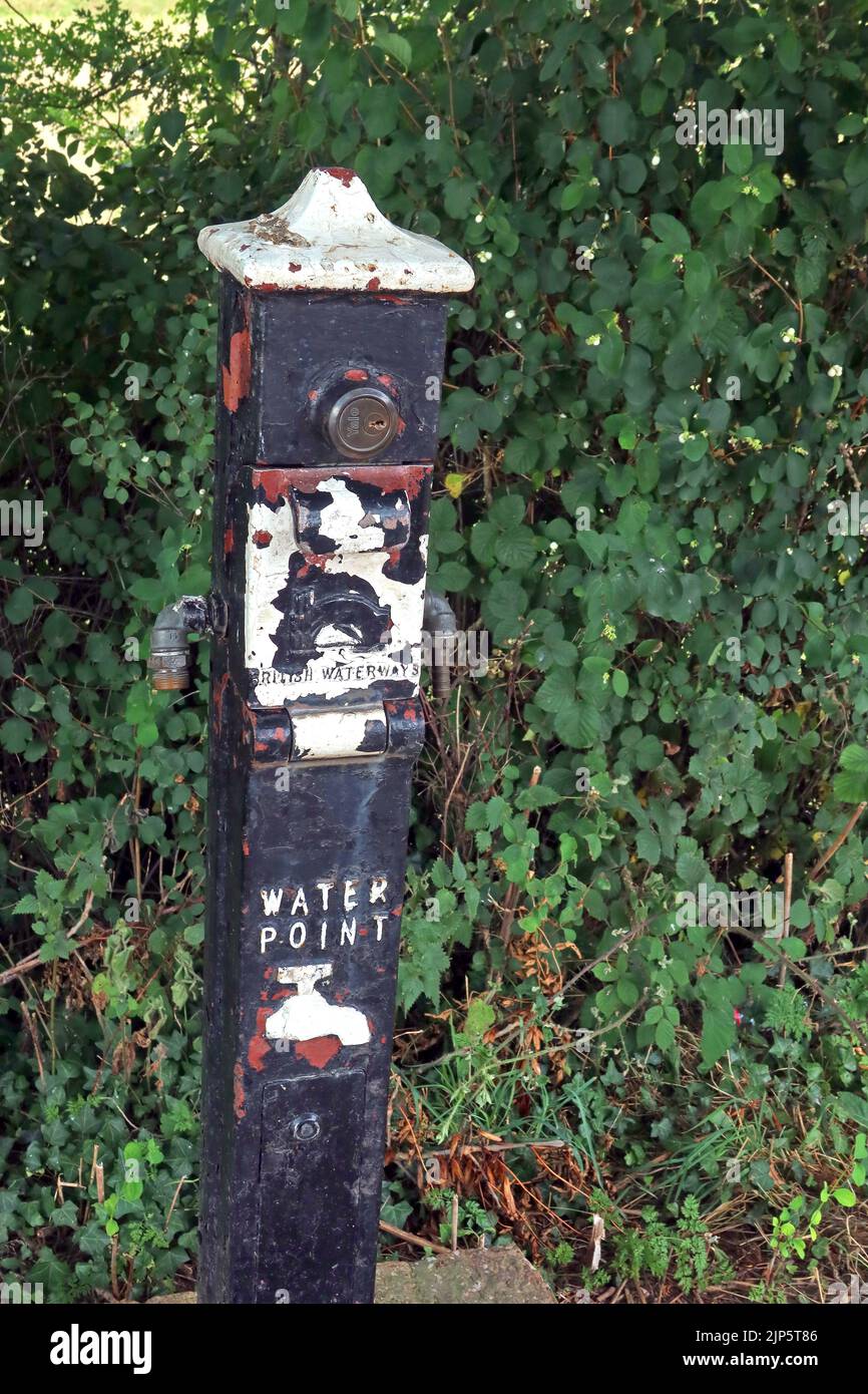 British Waterways Canal Water Point, Shropshire Union Canal, Audlem, Cheshire, Inghilterra, REGNO UNITO, CW3 0AB Foto Stock