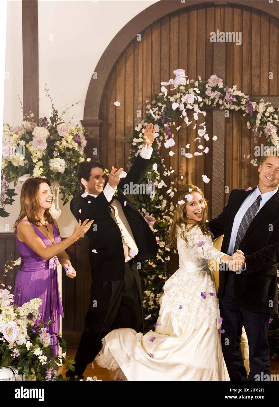 ROMA DOWNEY, CHRISTOPHER JACOT, BROOKE NEVIN, John Schneider, venite a ballare al mio matrimonio, 2009 Foto Stock