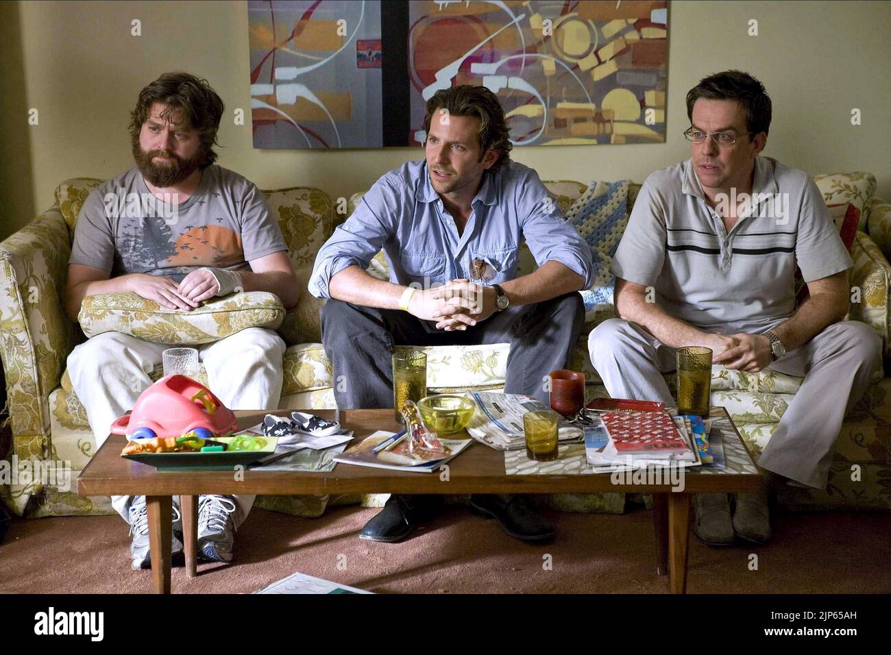 ZACH GALIFIANAKIS, BRADLEY COOPER, ED Helms, la sbornia, 2009 Foto Stock