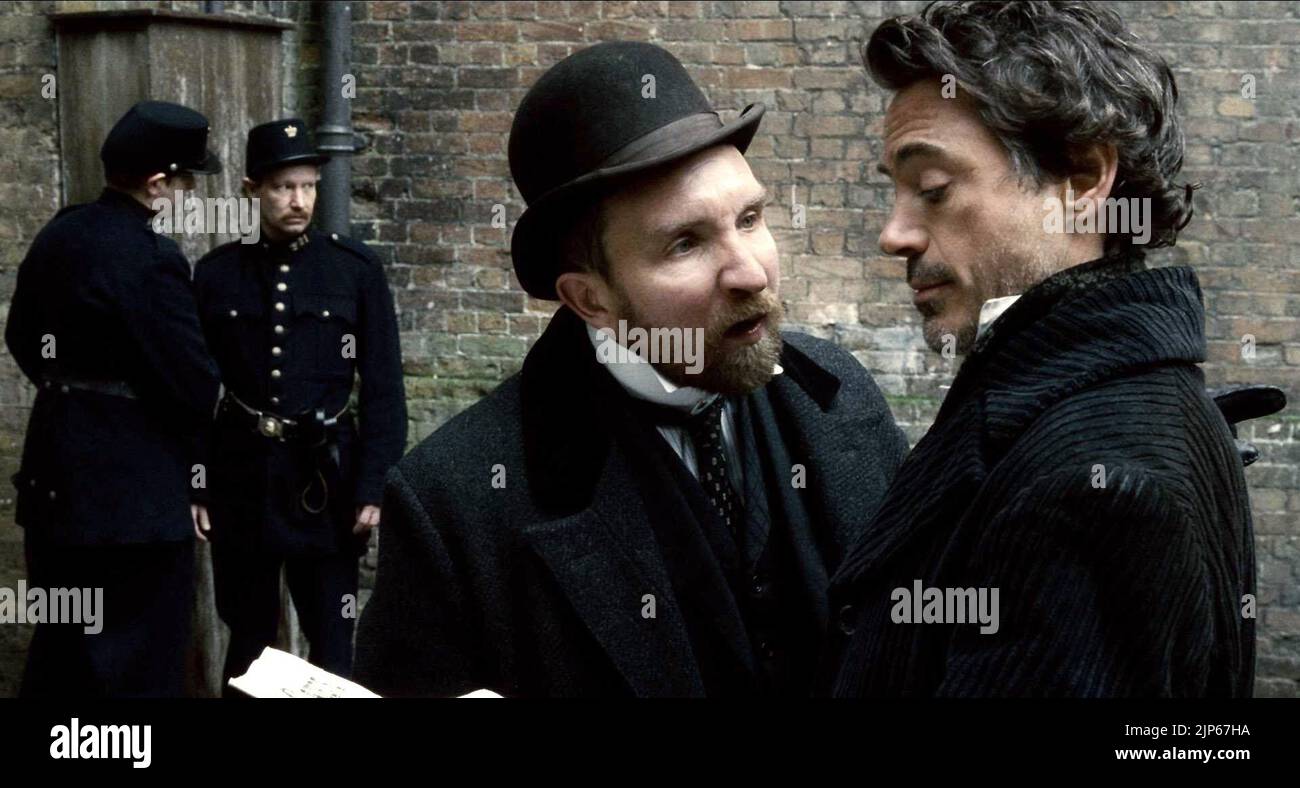 EDDIE MARSAN, Robert Downey Jr., Sherlock Holmes, 2009 Foto Stock