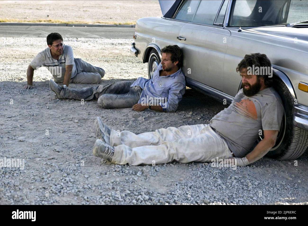 HELMS, COOPER, GALIFIANAKIS, L'HANGOVER, 2009 Foto Stock