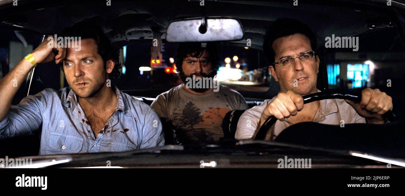 COOPER, GALIFIANAKIS, HELMS, L'HANGOVER, 2009 Foto Stock