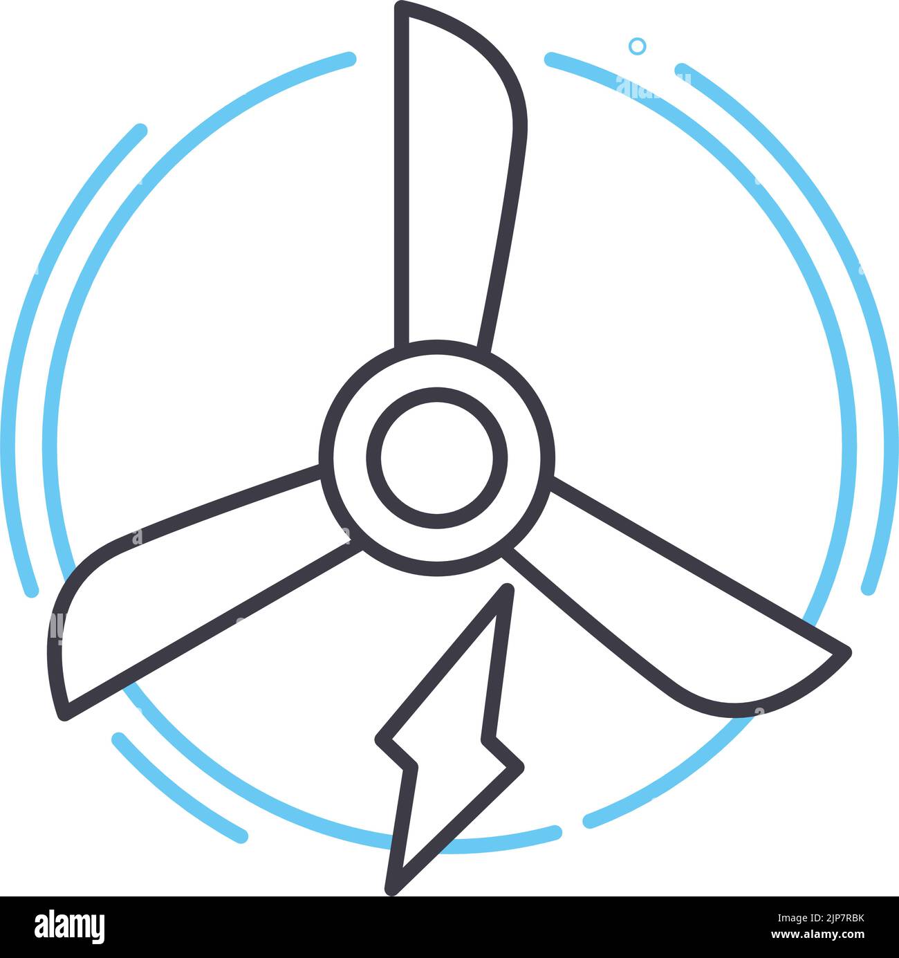 icona della linea del sistema di energia, simbolo di contorno, illustrazione vettoriale, segnale concettuale Illustrazione Vettoriale