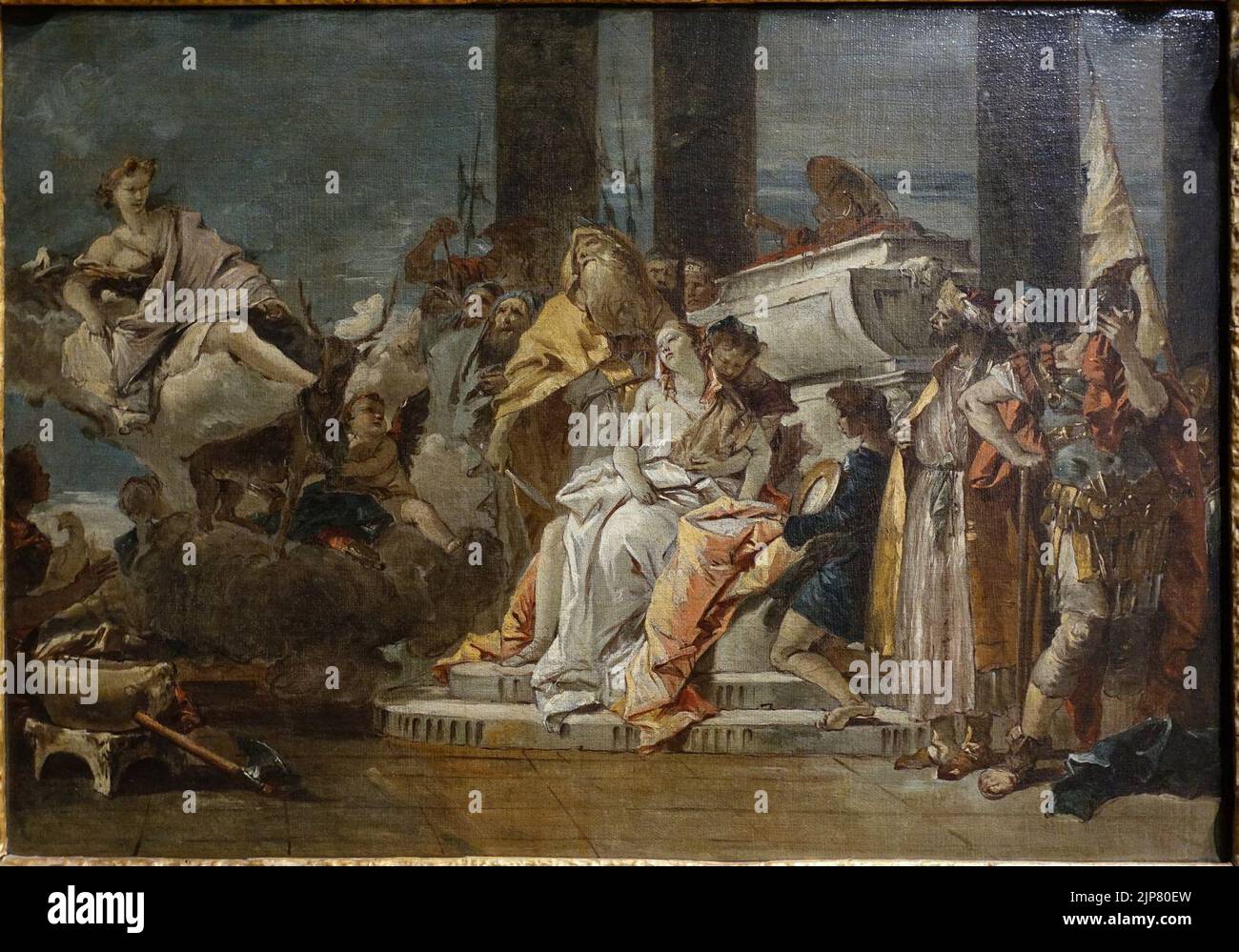 Il sacrificio di Ifigenia, di Giovanni Battista Tiepolo (studio), 1735-1740, Foto Stock