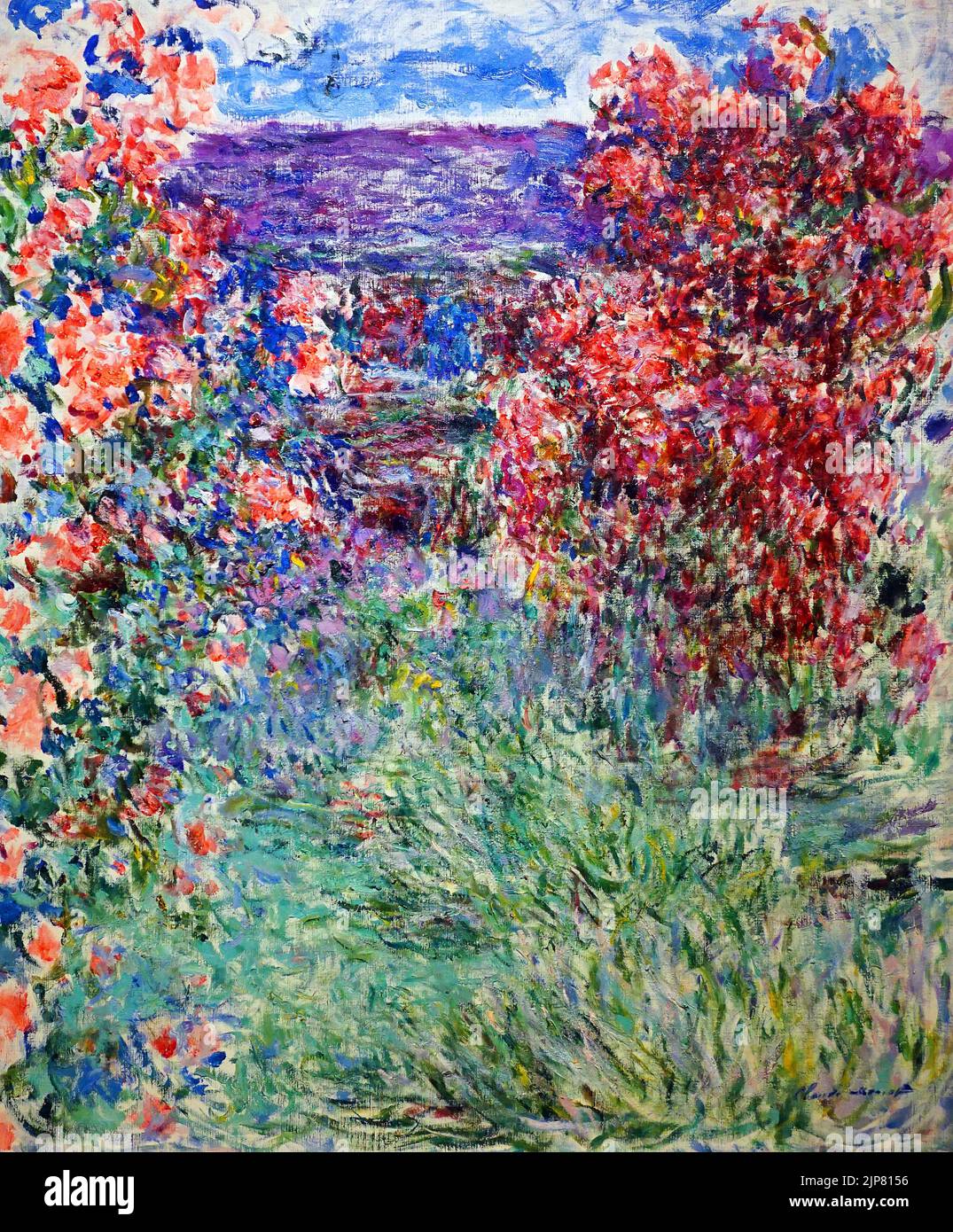 La Casa tra le Rose (1925) di Claude Monet (1840-1926) Foto Stock