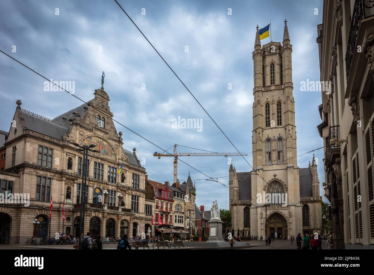 Cattedrale di San Bavo. Gand. Belgio. Foto Stock