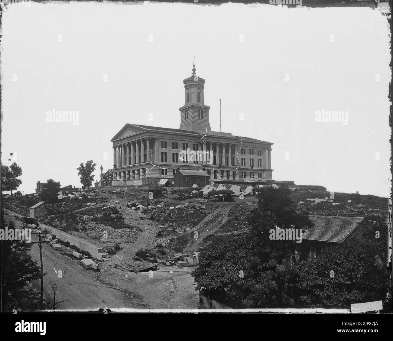 Lo stato House, Nashville, Tennessee, 1864 Foto Stock