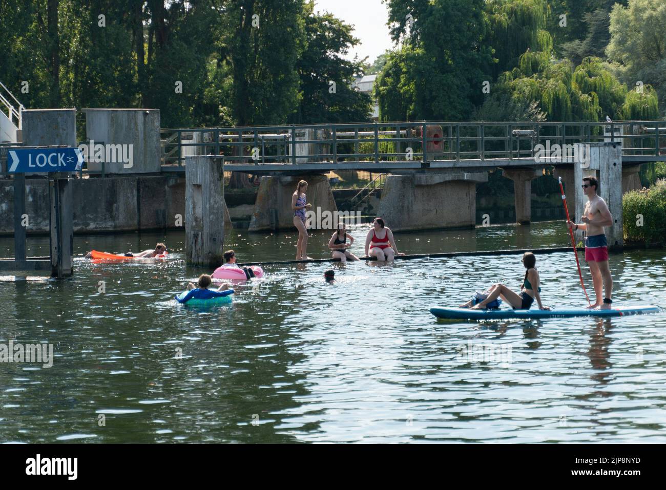 Teddington Lock Foto Stock