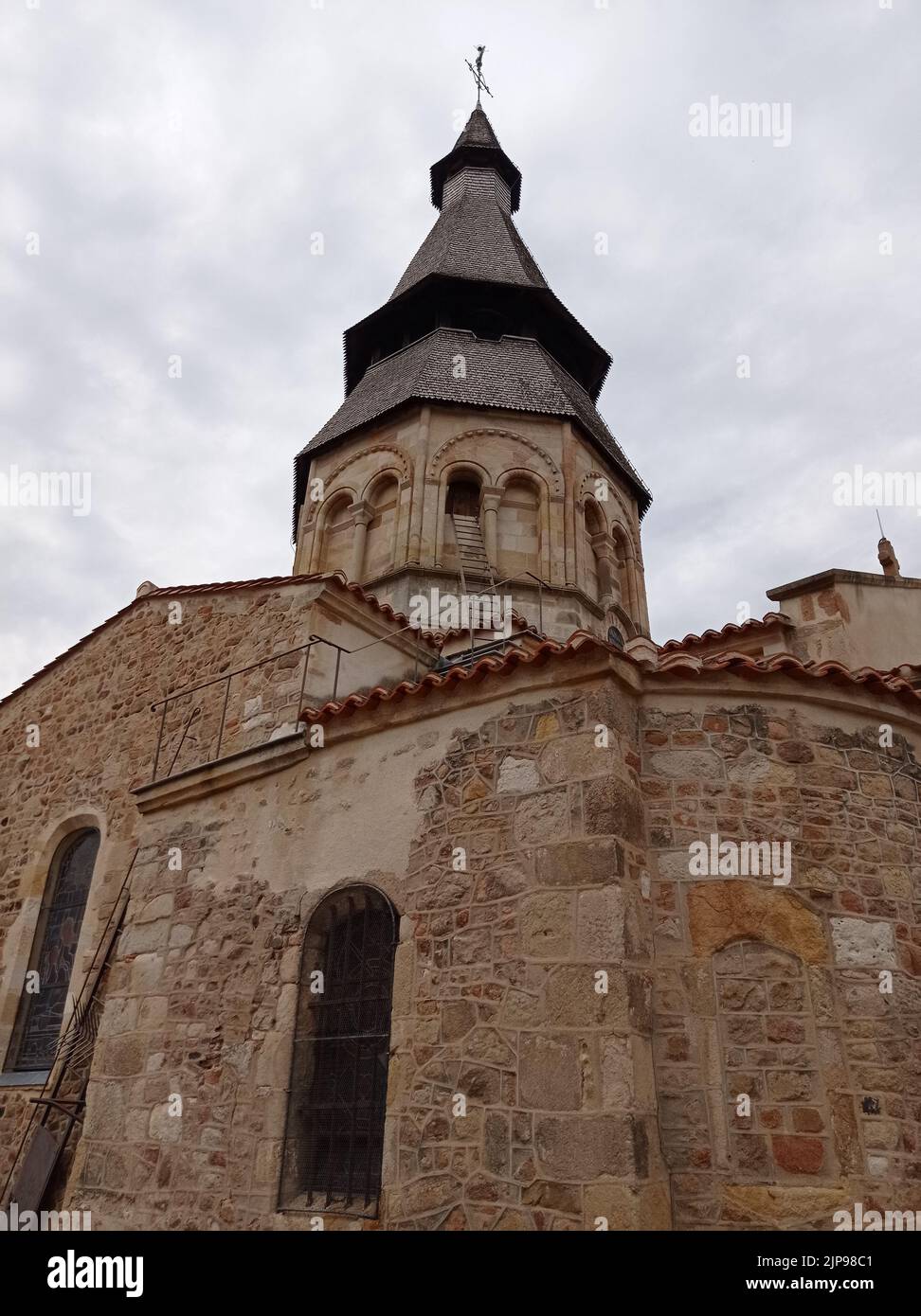 Église Saint Georges de Néris les Bains, vi e siècle, Allier, Francia Foto Stock