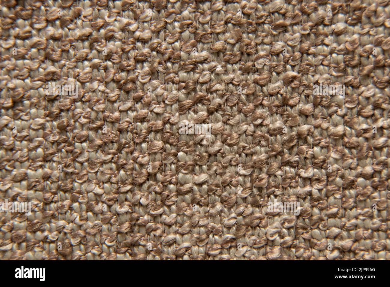 Tessuto marrone imbottito come sfondo macro foto, tessuti come esempio per mobili imbottiti Foto Stock
