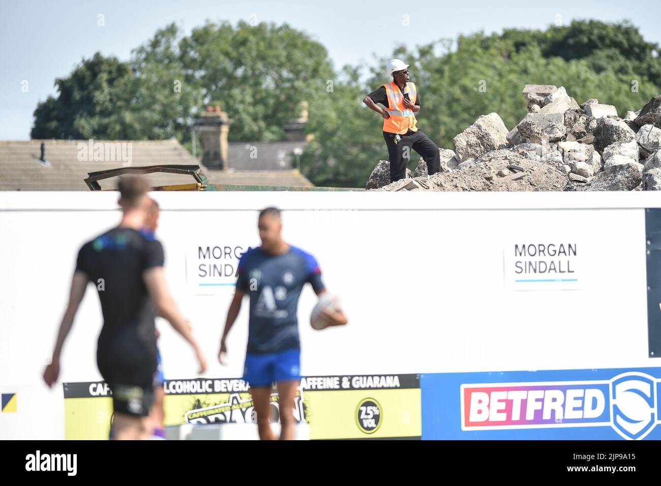 Wakefield, Inghilterra - 14th agosto 2022 - Vista generale del riqualificazione dello stadio. Rugby League Betfred Super League Wakefield Trinity vs Wigan Warriors al Be Well Support Stadium, Wakefield, Regno Unito Foto Stock