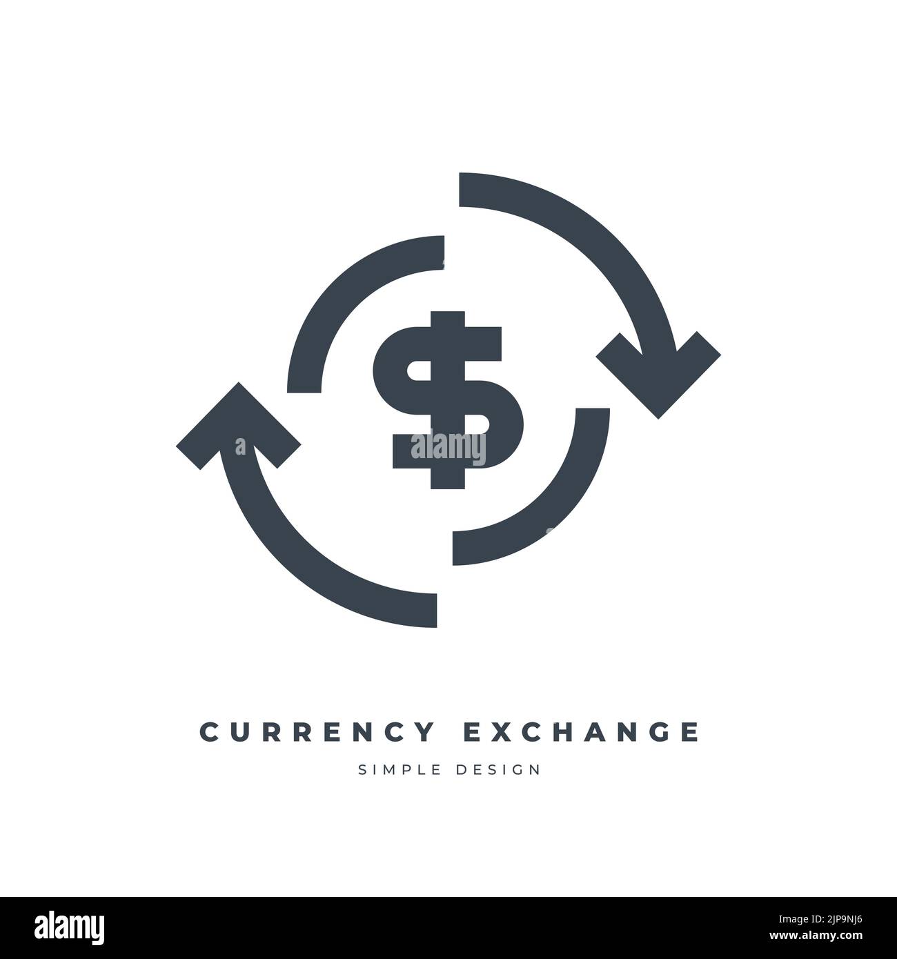 Cambio valuta, conversione di denaro, trasferimento di denaro icona linea sottile. Illustrazione Vettoriale