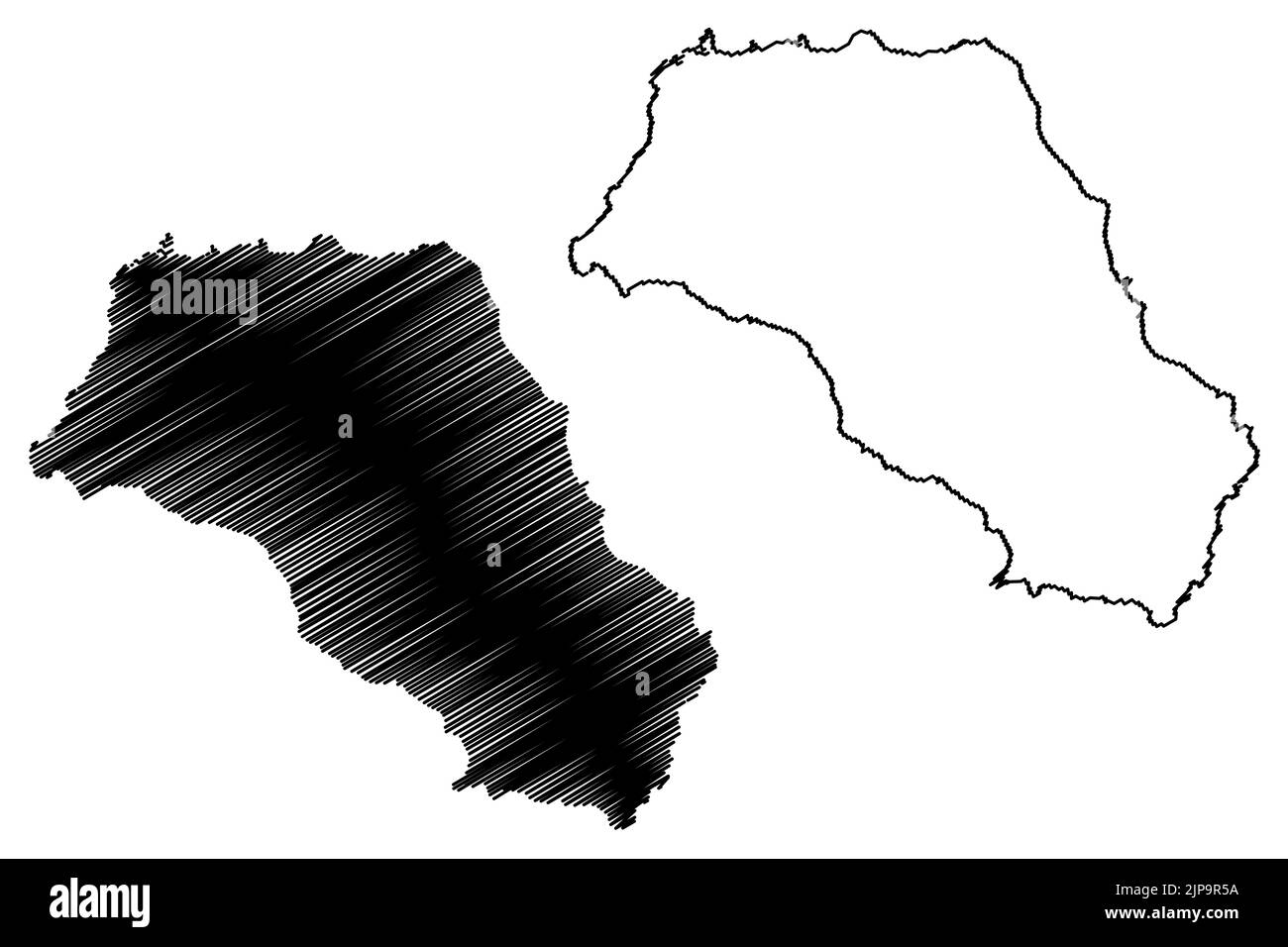 Gough Island (Regno Unito di Gran Bretagna e Irlanda del Nord, parte costituente di Sant'Elena, Ascensione e Tristan da Cunha) mappa vettore illus Illustrazione Vettoriale