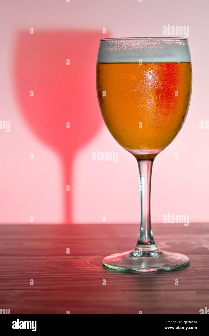 Tazza di birra ghiacciata con sfondo bianco. Spazio di copia. Foto Stock Tazza di birra ghiacciata con sfondo bianco. Spazio di copia. Foto Stock