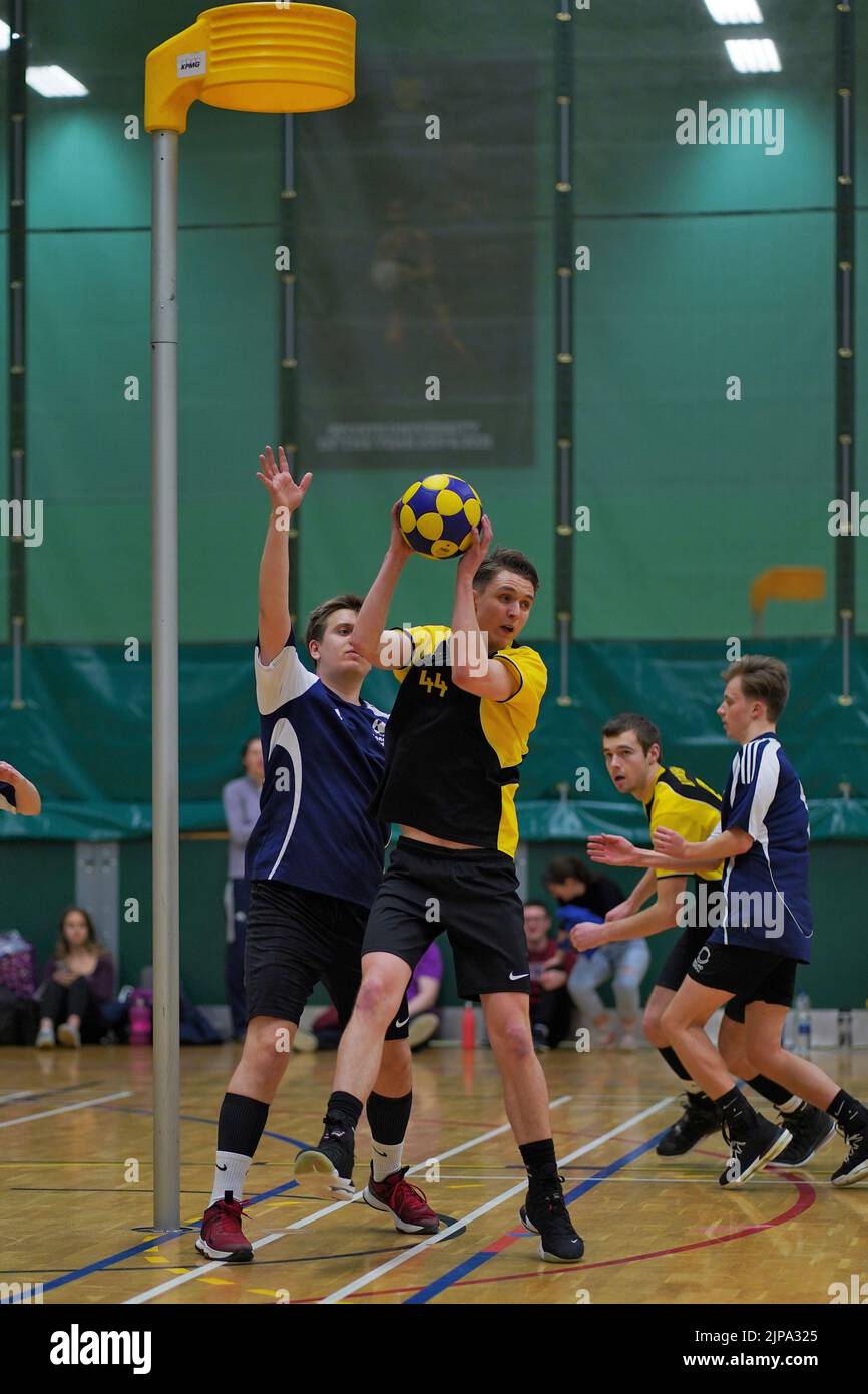 Inghilterra Korfball InterArea Competition, Nottingham University, 5th marzo 2022 Foto Stock