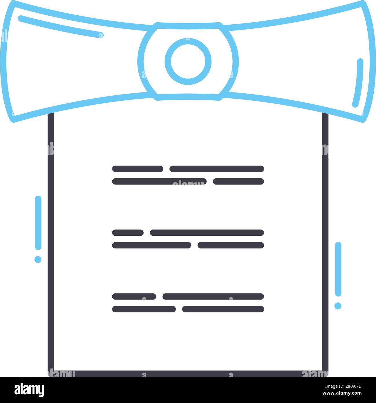 icona di linea errata, simbolo di contorno, illustrazione vettoriale, segnale concettuale Illustrazione Vettoriale