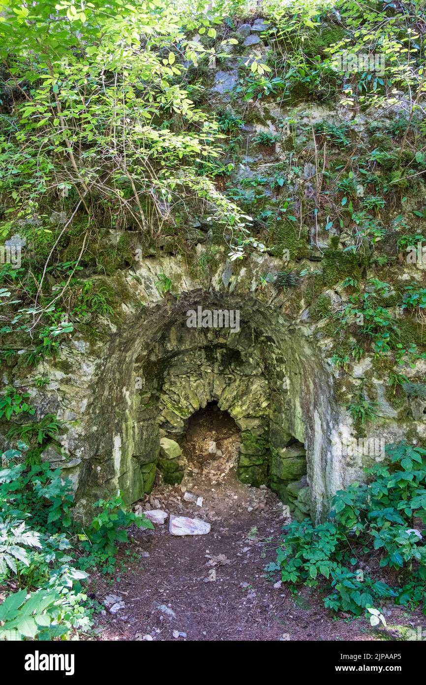 Italia, Trantino Alto Adige, Cascate Stanghe (Gilfenklamm) Foto Stock