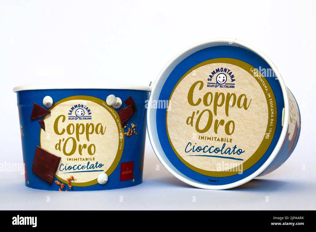 SAMMONTANA gelato italiano al cioccolato. Sammontana S.p.A. - Empoli (Italia) Foto Stock