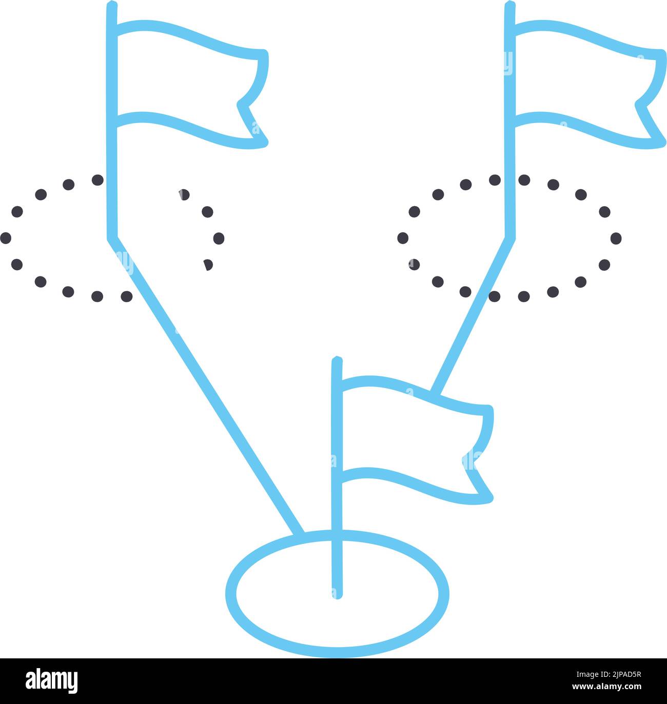 icona della linea a lunga rance, simbolo di contorno, illustrazione vettoriale, segnale concettuale Illustrazione Vettoriale