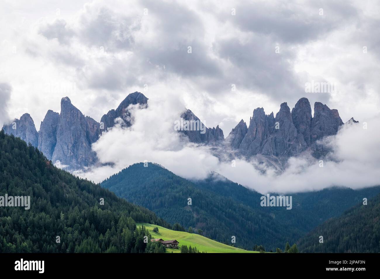 Italia, Trentino Alto Adige, Val di Funes, val di Funes Foto Stock