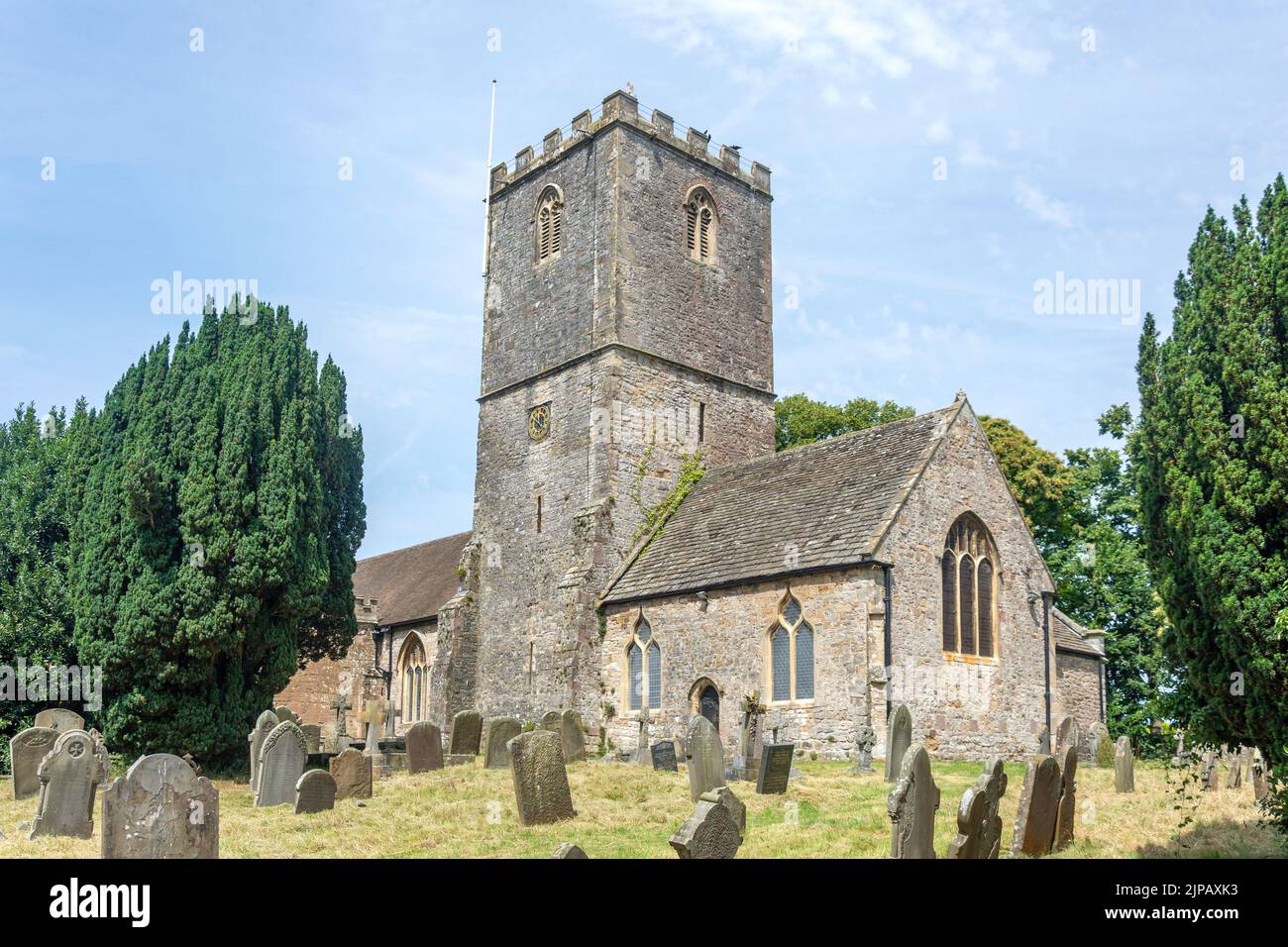 St Mary's Parish Church, Church Road, Caldicot, Monmouthshire, Galles (Cymru), Regno Unito Foto Stock