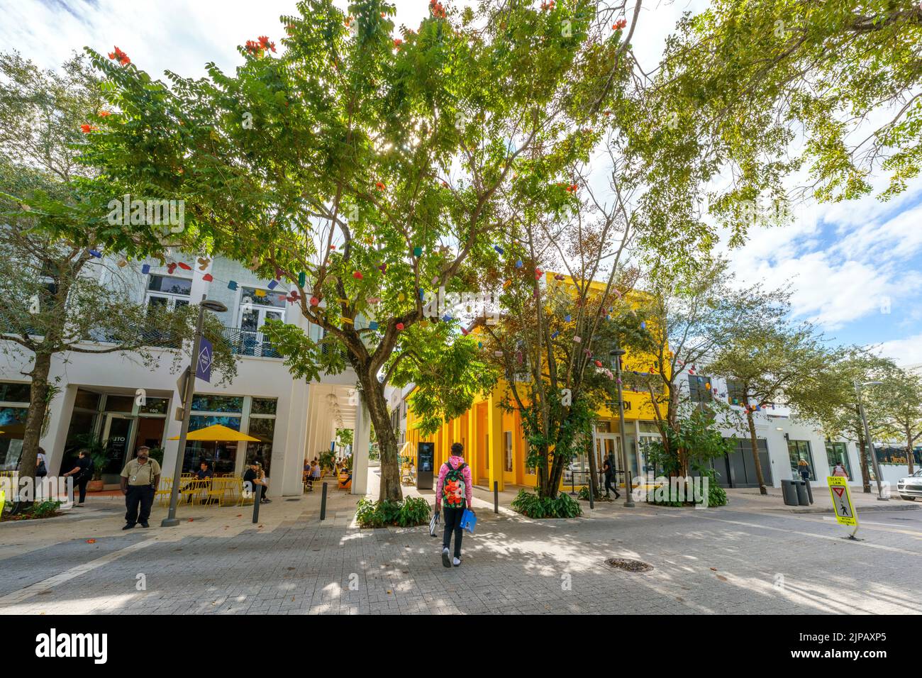 Shopping godendo del Design District, Miami Sud, Miami Dade, Florida, Stati Uniti Foto Stock