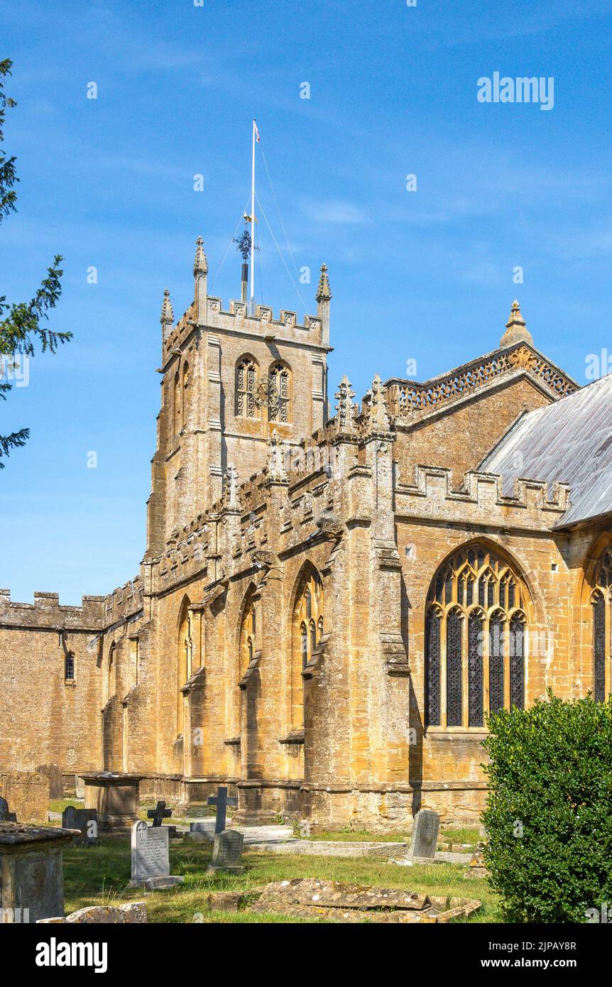 Chiesa parrocchiale di All Saint's Martock, Martock, Somerset, Inghilterra, Regno Unito Foto Stock