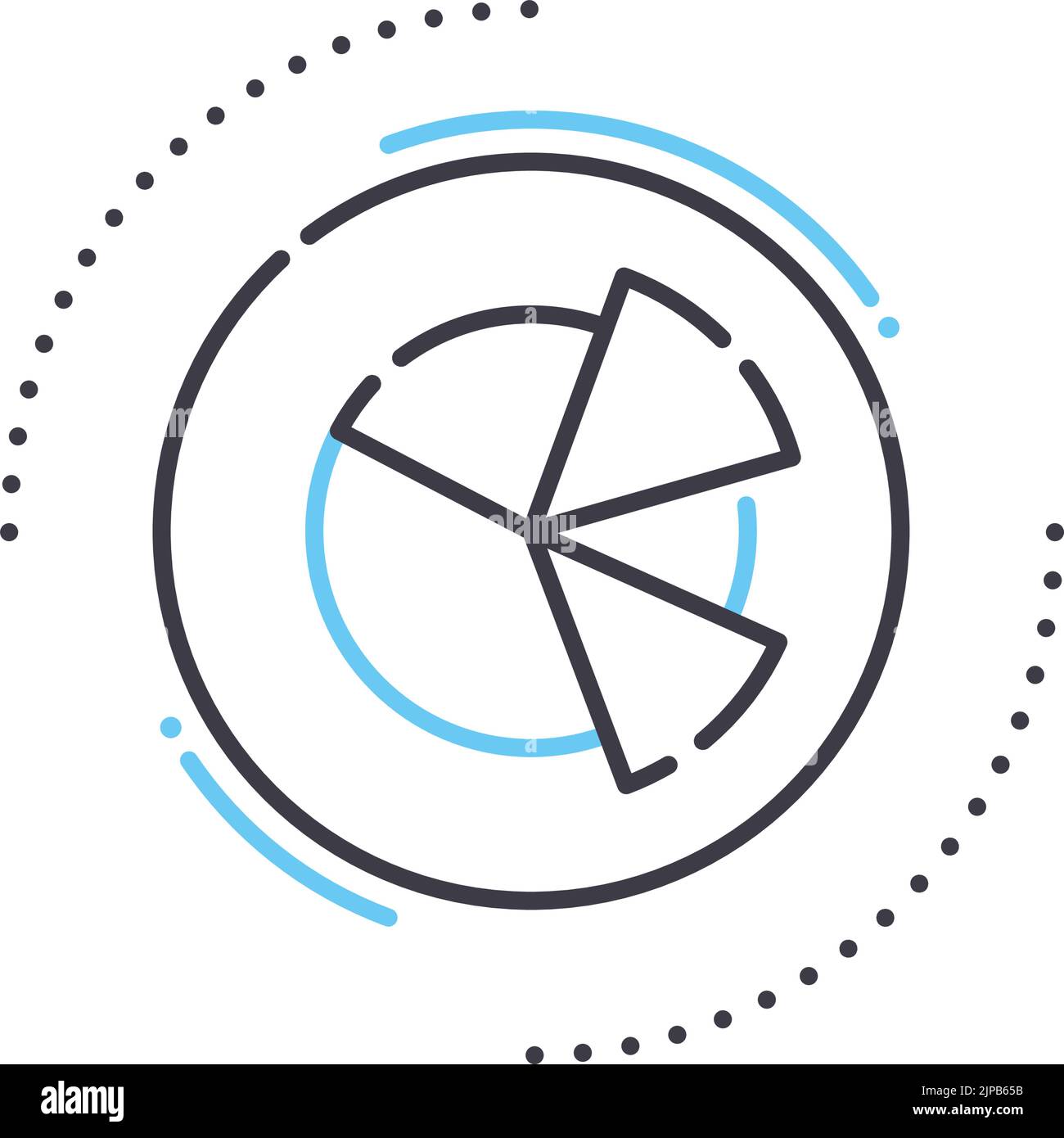 icona della linea dati globale, simbolo di contorno, illustrazione vettoriale, segnale concettuale Illustrazione Vettoriale