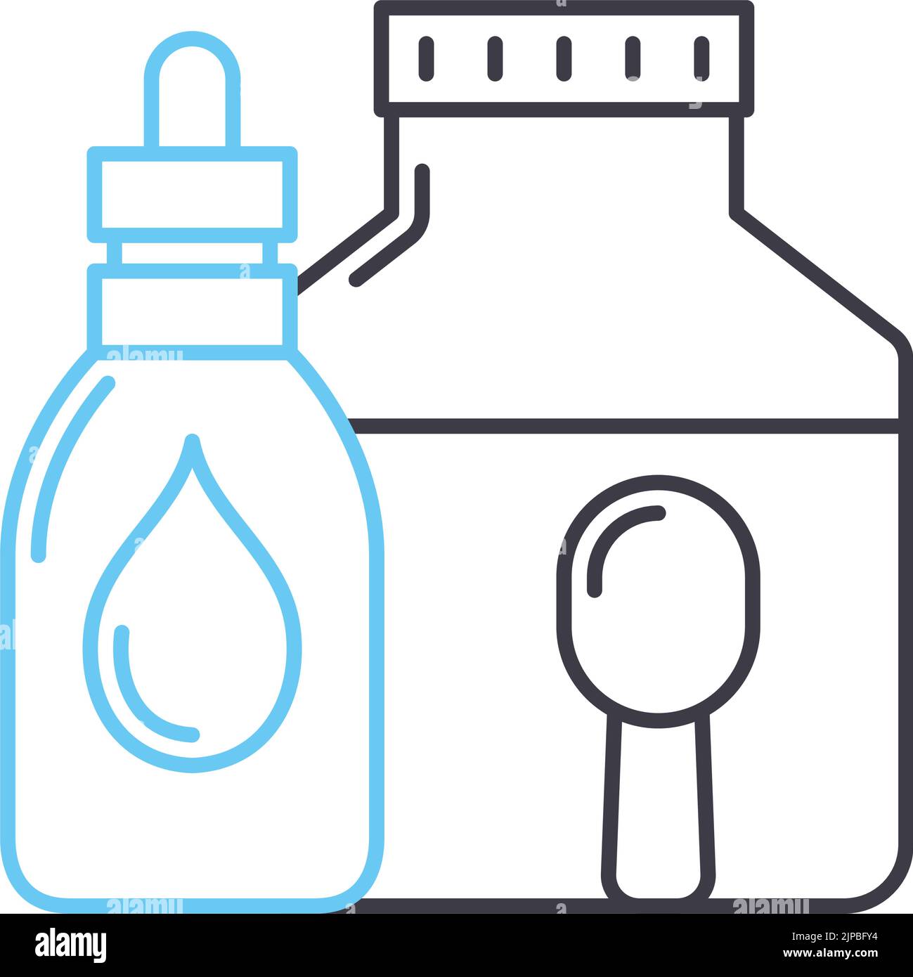 icona della linea dello stetoscopio medico, simbolo del contorno, illustrazione vettoriale, simbolo del concetto Illustrazione Vettoriale