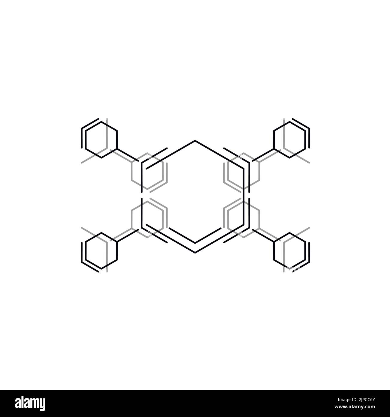 Connessione cellulare molecolare. Tecnologia Internet. Background di scienze biologiche. Sfondo geometrico astratto Illustrazione Vettoriale