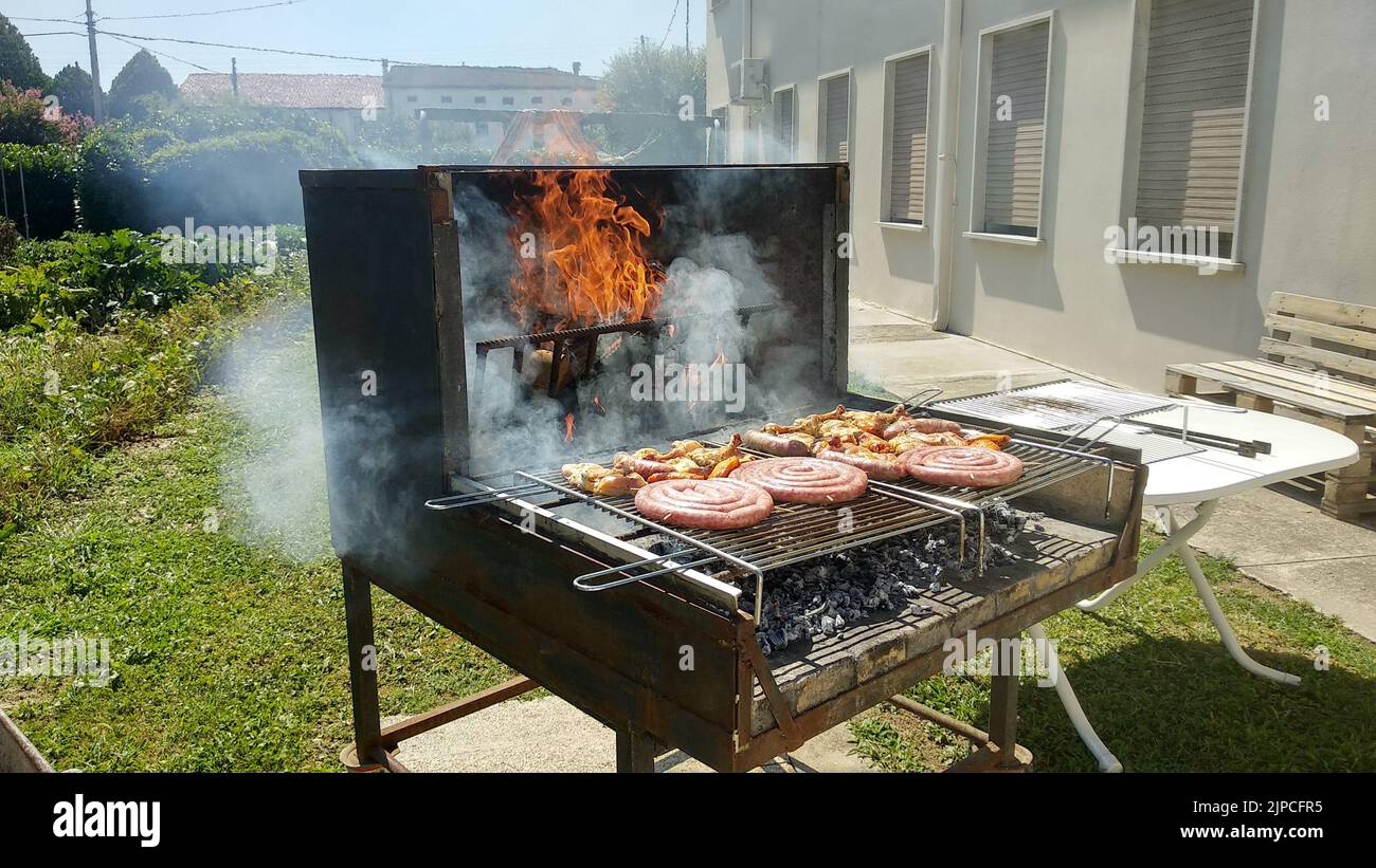 Tempo di barbecue Foto Stock