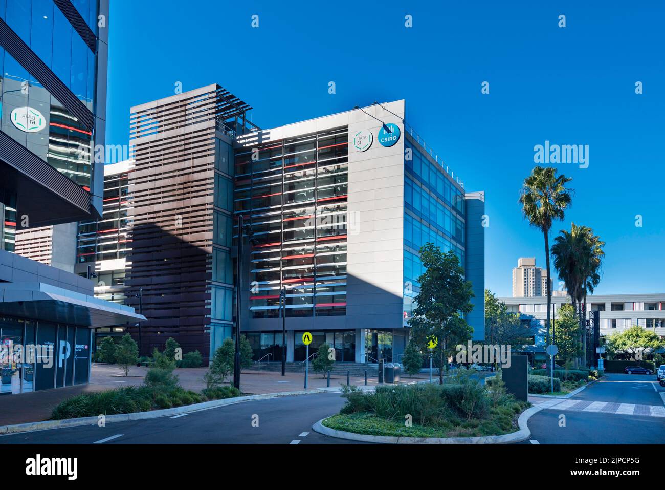L'edificio CSIRO Data61 nel quartiere di South Eveleigh, Sydney, nuovo Galles del Sud, Australia Foto Stock