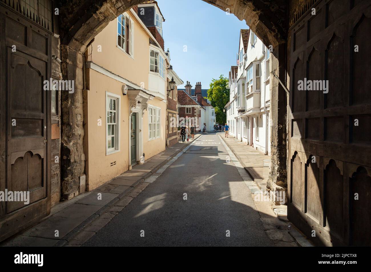 High Street Gate a Salisbury, Wiltshire, Inghilterra. Foto Stock