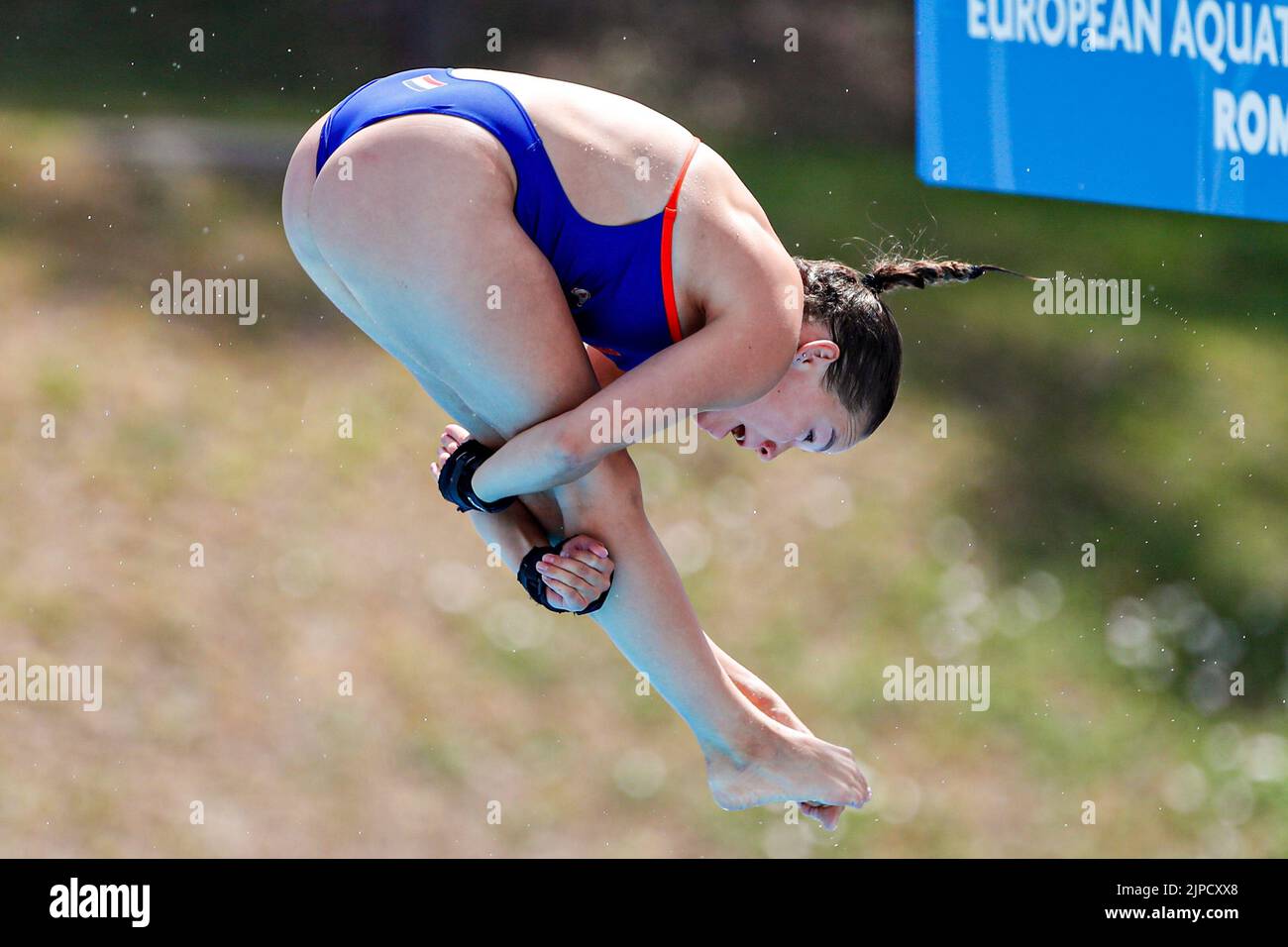 ROMA, ITALIA - 17 AGOSTO: Else Praasterink of the Netherlands durante la piattaforma femminile all'European Aquatics Roma 2022 allo Stadio del Nuoto il 17 agosto 2022 a Roma (Foto di Nikola Krstic/Orange Pictures) NOCNSF Foto Stock