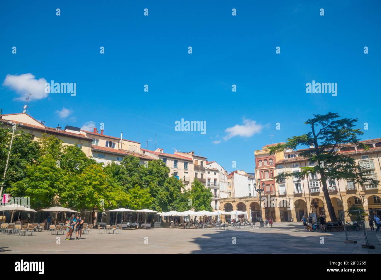 Piazza Costitucion. Logroño, Spagna. Foto Stock