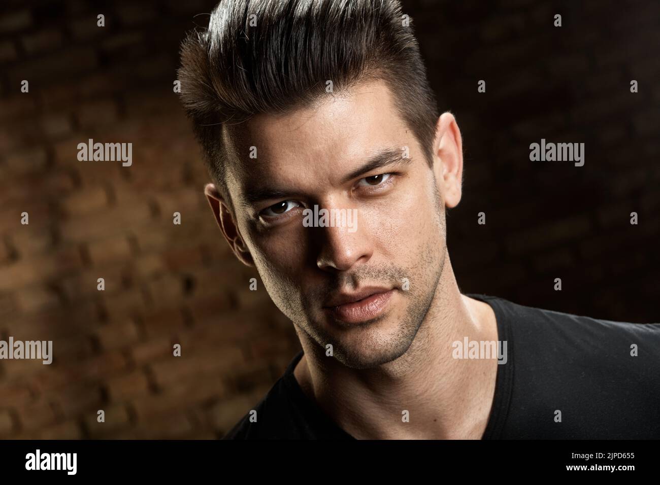 uomo, vista, durchdringend, ragazzo, uomini, viste Foto Stock