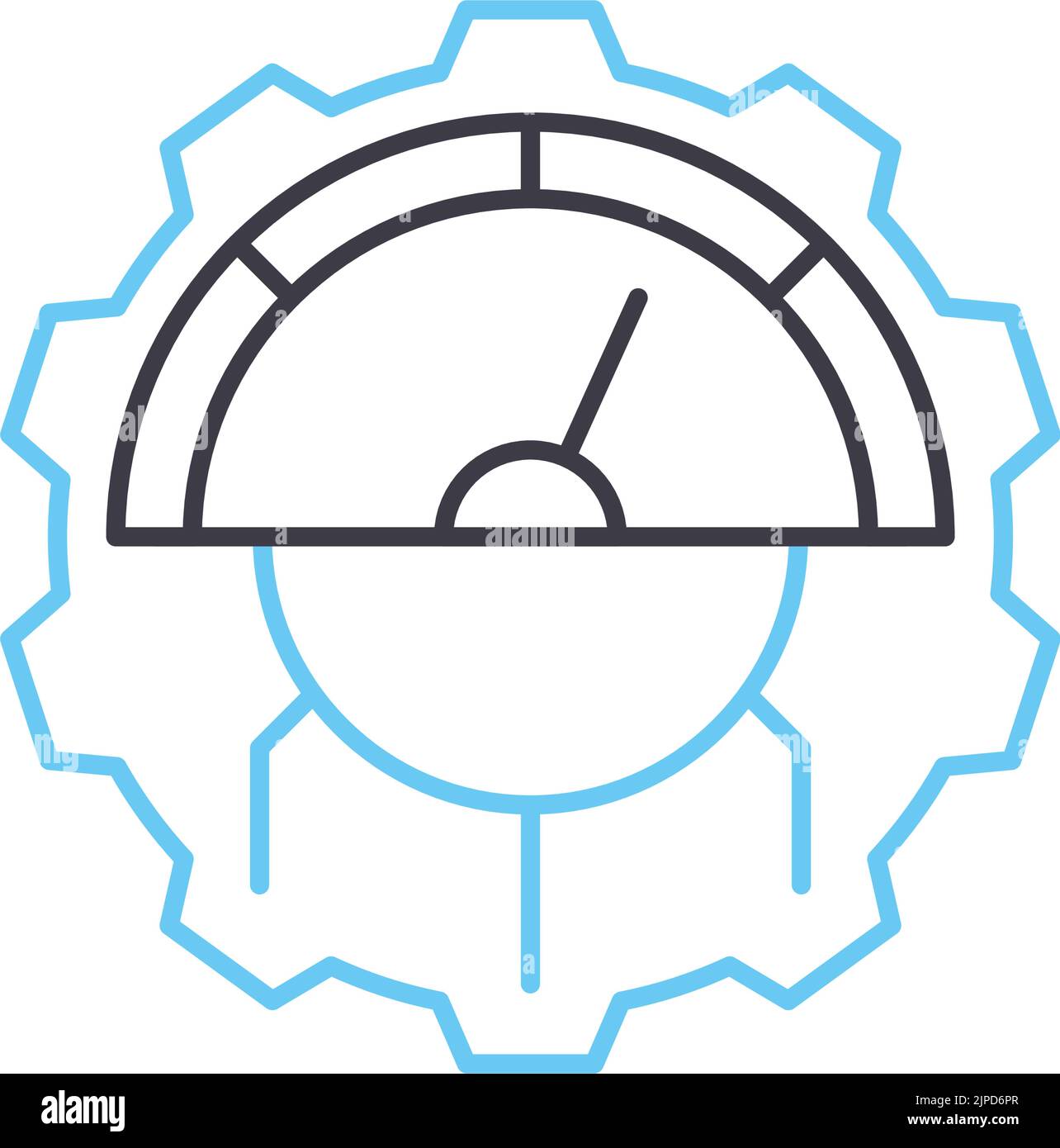 icona della linea di velocità, simbolo di contorno, illustrazione vettoriale, segnale concettuale Illustrazione Vettoriale