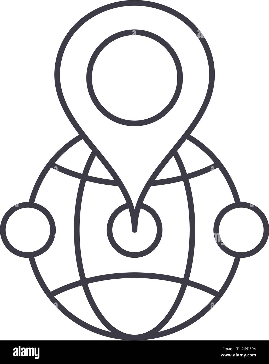 Simbolo della mappa della posizione Immagini senza sfondo e Foto Stock