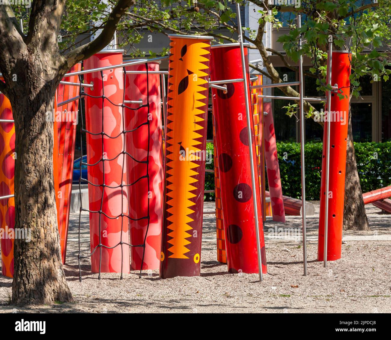 palestra nella giungla, parco giochi, palestre nella giungla, parco giochi Foto Stock