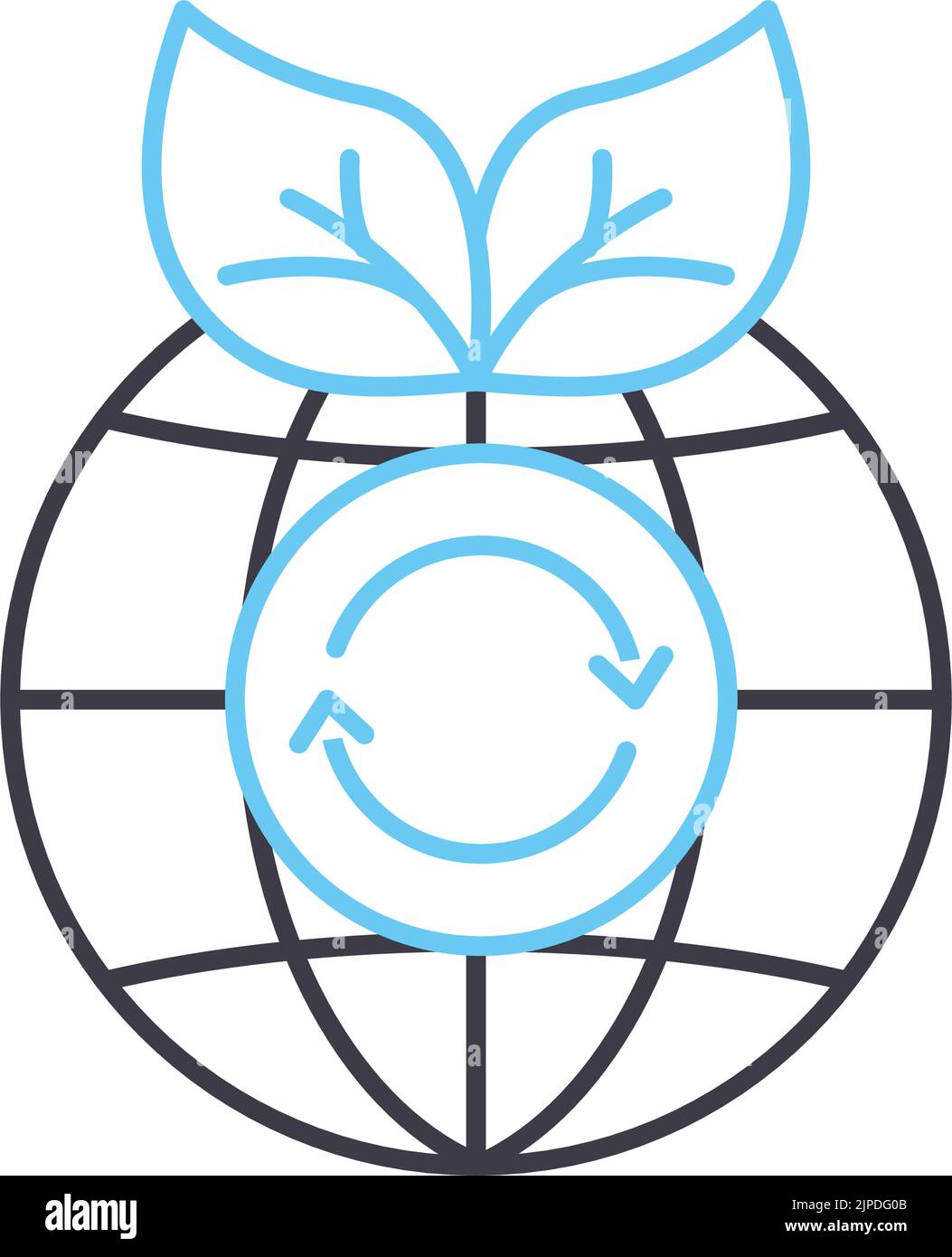 icona della linea verde, simbolo di contorno, illustrazione vettoriale, simbolo concettuale Illustrazione Vettoriale