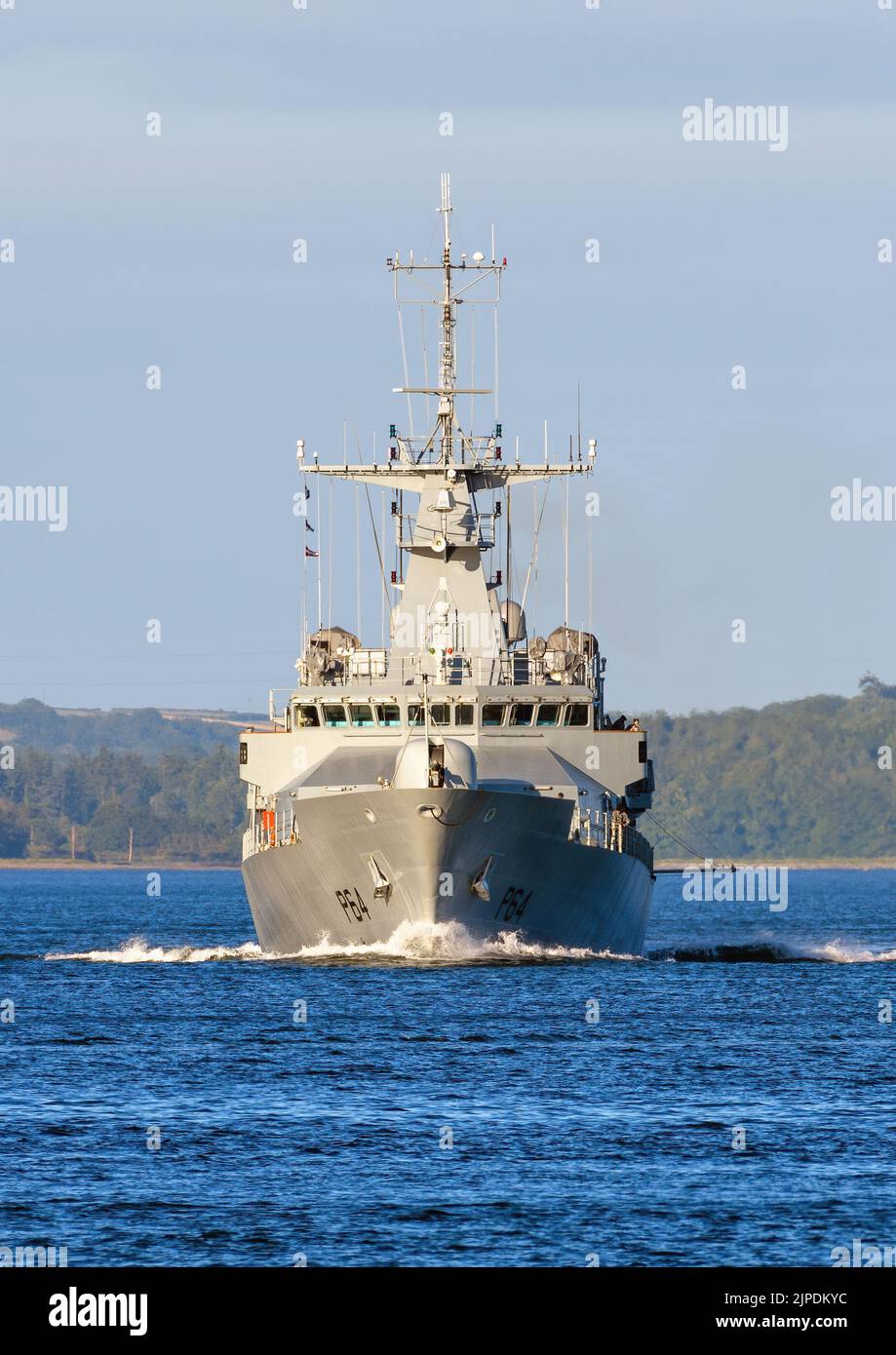 La nave Ocean Patrol LE George Bernard Shaw (P64) è gestita dal servizio navale irlandese - luglio 2022. Foto Stock