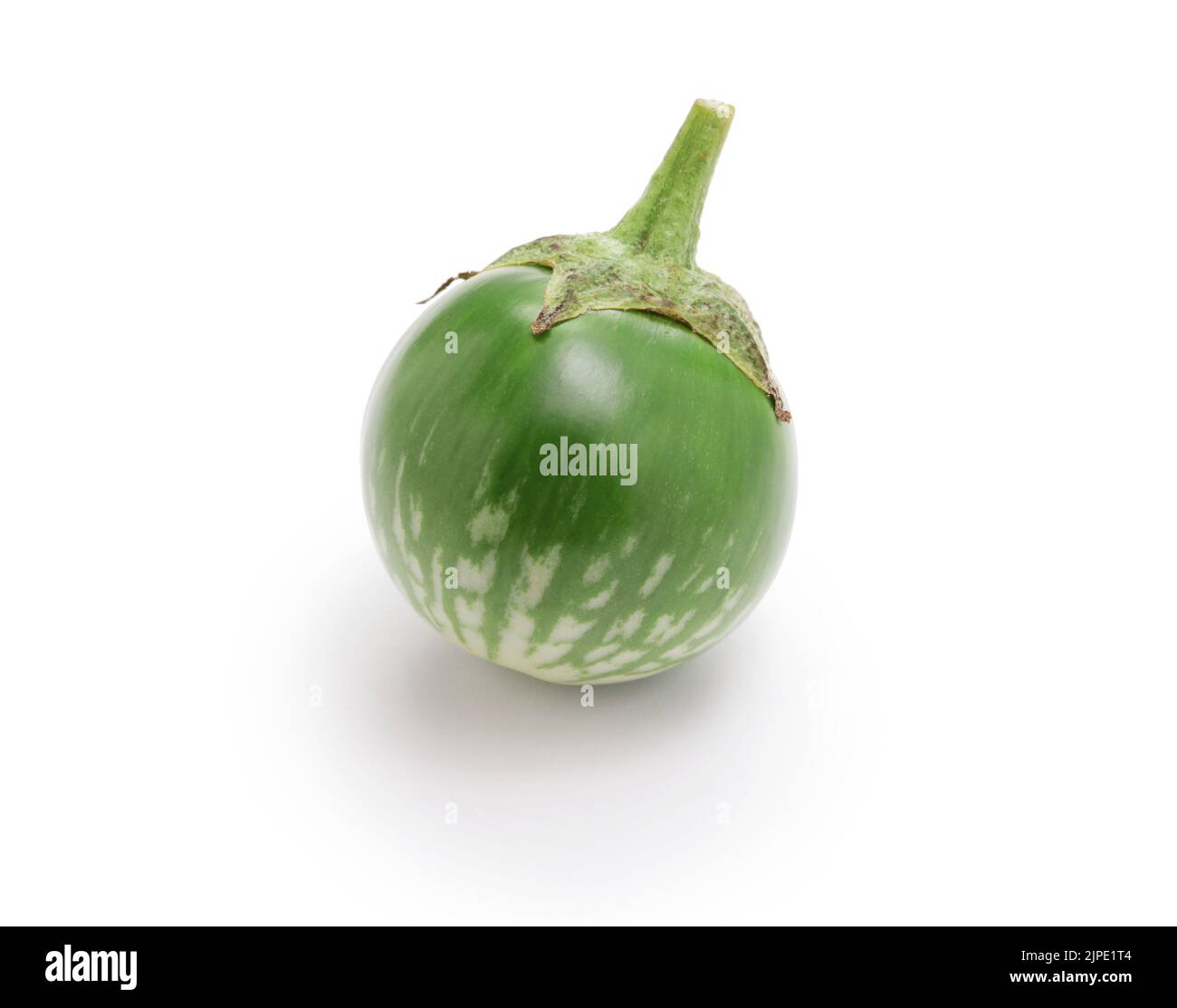 Melanzane tailandesi isolati su sfondo bianco Foto Stock