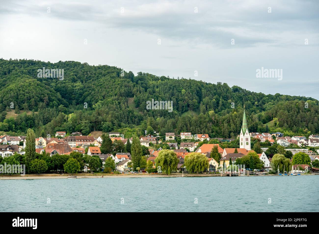 Panorama di Sipplingen sul Lago di Costanza Foto Stock