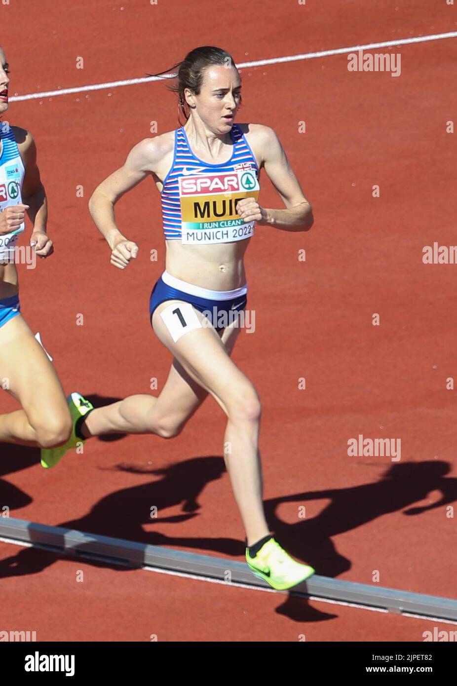 Laura Muir di Gran Bretagna durante l'atletica, 1500m femminile al Campionato europeo di Monaco 2022 il 16 agosto 2022 a Monaco di Baviera, Germania - Foto: Laurent Lairys/DPPI/LiveMedia Foto Stock